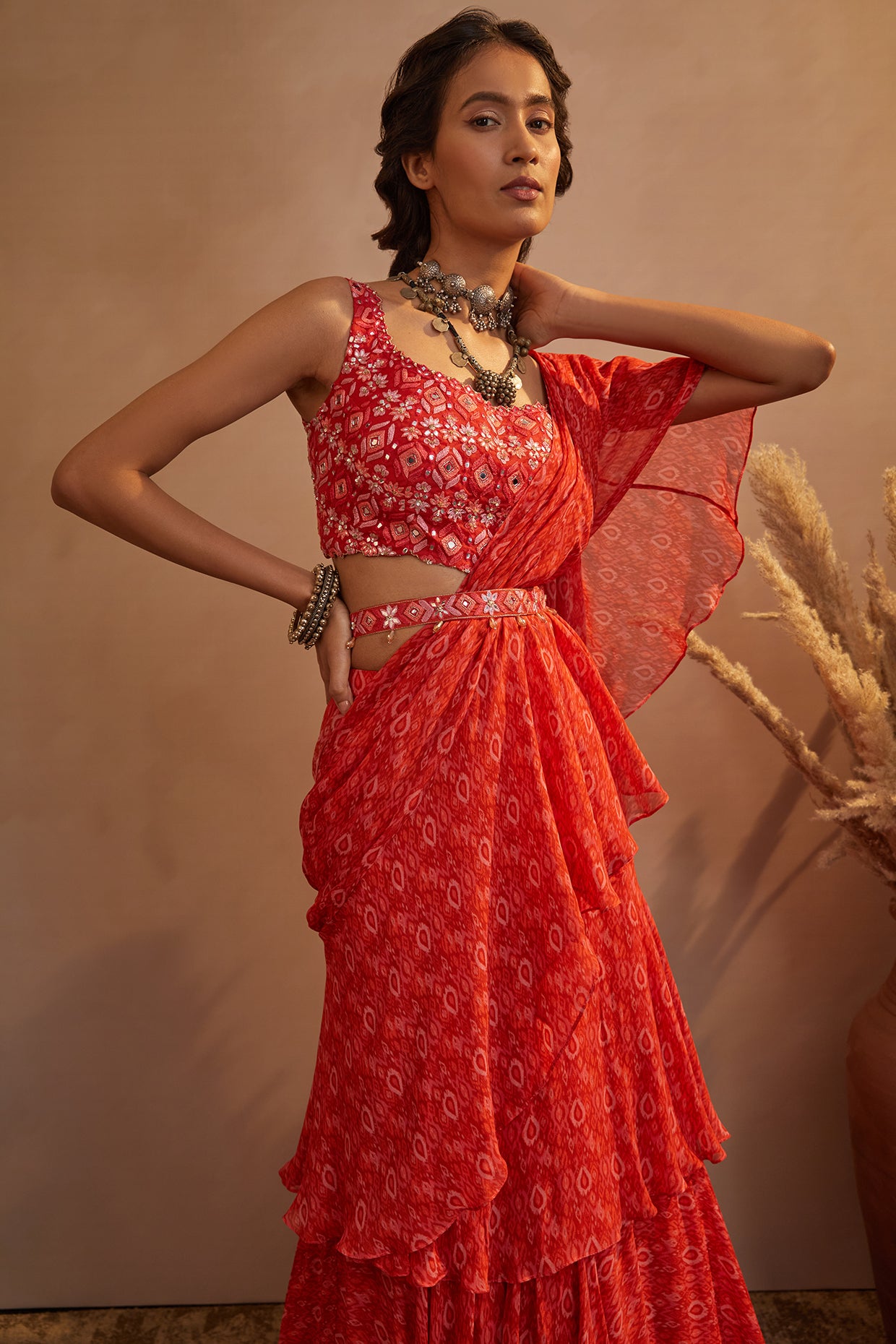 Buy Light Grey Stunning Indo Western Designer Wedding Anarkali Suit |  Anarkali Suits